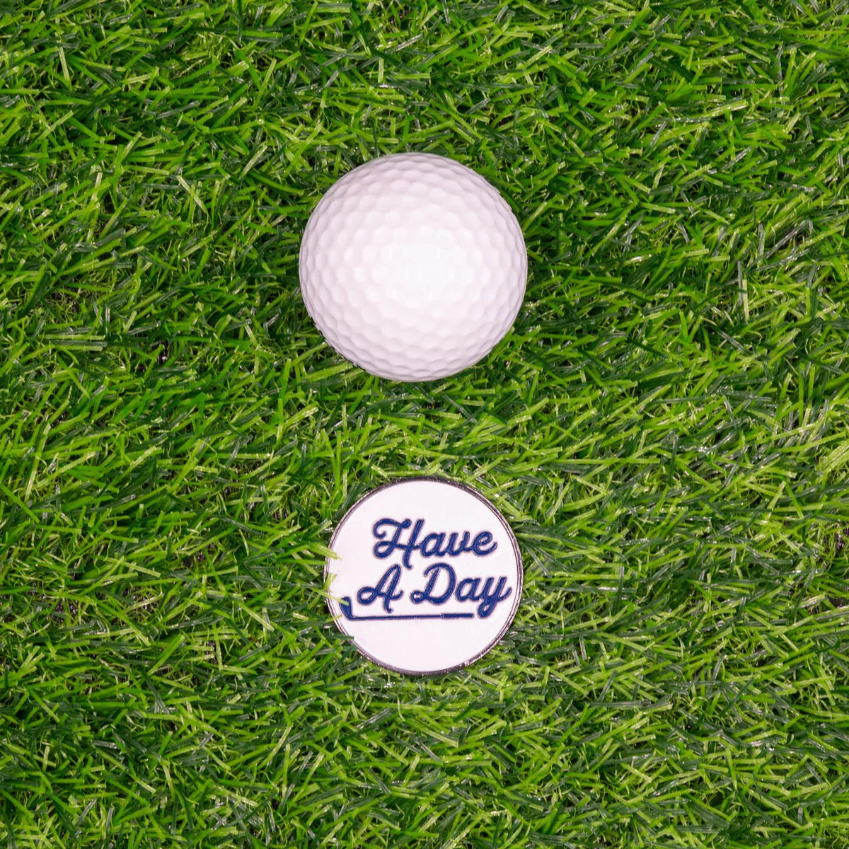 Have a Day Ball Marker White Navy
