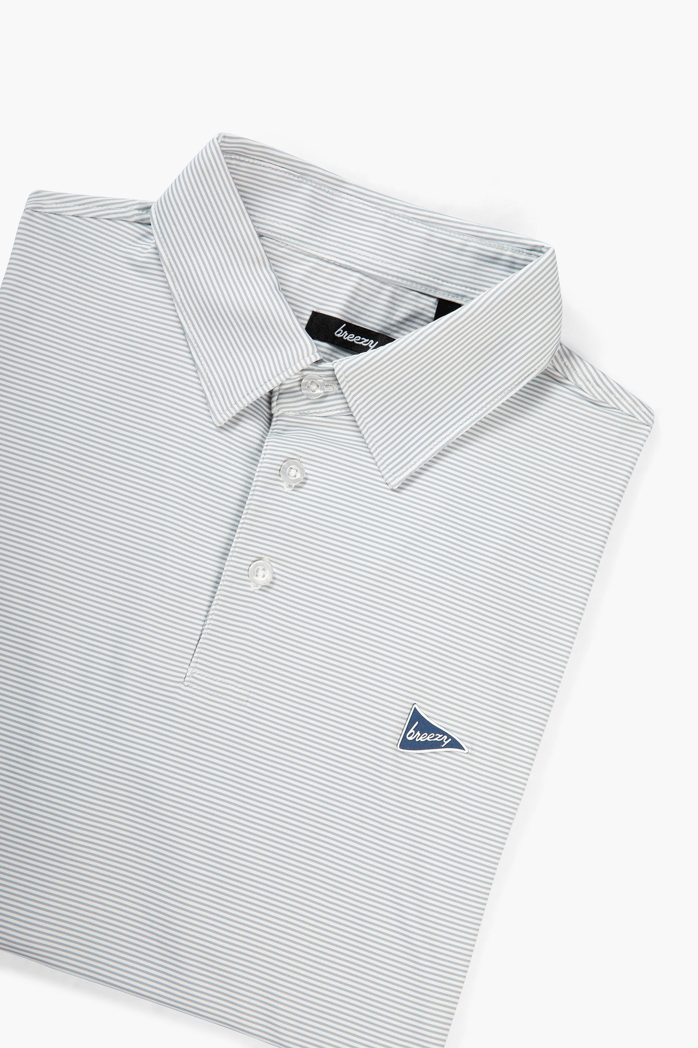 The Striped Polo - Grey & Dark Grey
