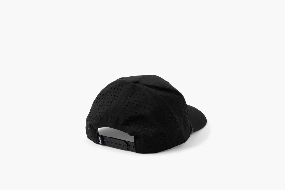 Have A Day Perforated Patch Hat - Black