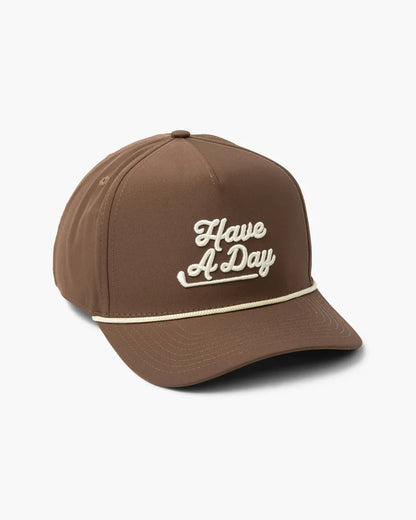 Have A Day Brown Rope Hat