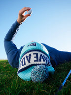 Have A Day Knit Beanie Light Blue