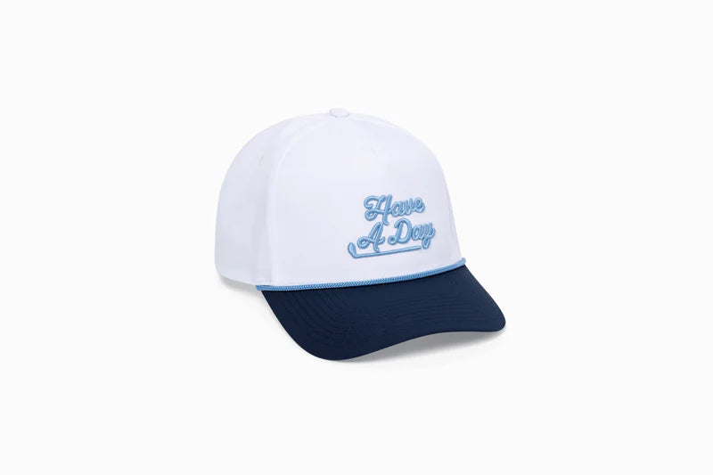 Have A Day Blue Contrast Bill Rope Hat