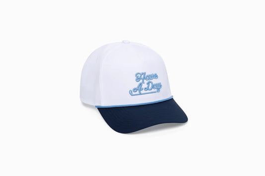 Have A Day Blue Contrast Bill Rope Hat