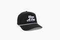 Have a Day Black & White Rope Hat