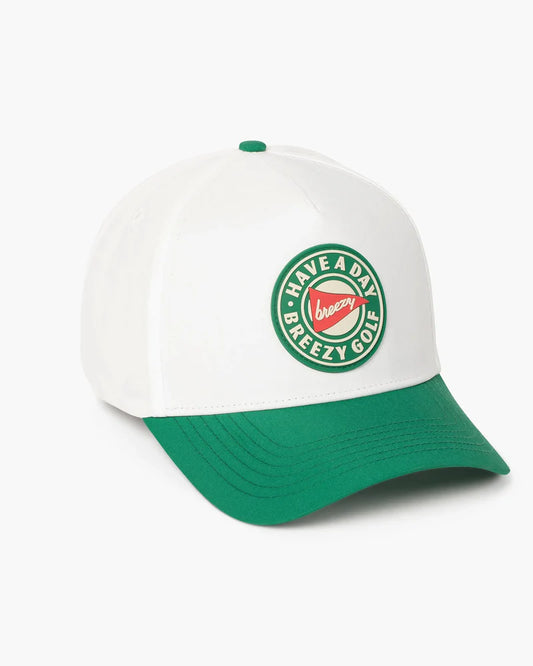 Hero Logo Green & Red Contrast Hat