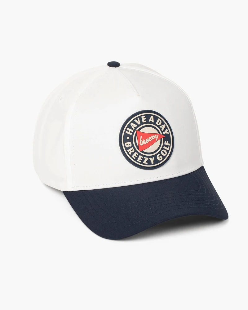 Hero Logo Navy & Red Contrast Hat