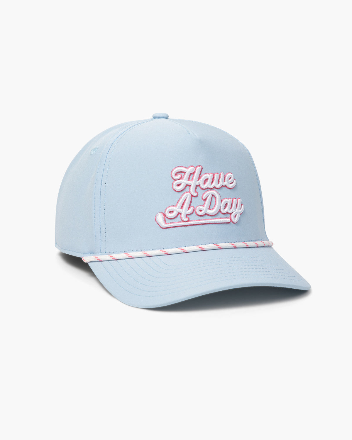 Have A Day Rope Hat Light Blue / Pink