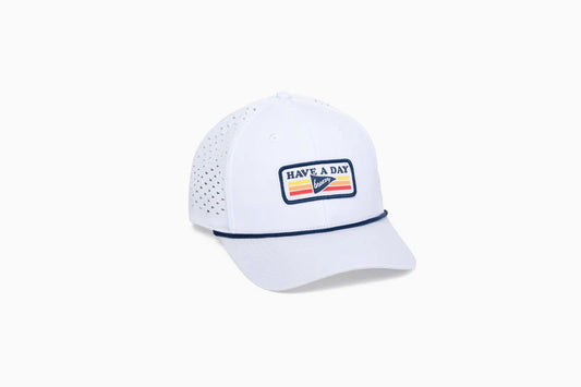 Have A Day Perforated Vintage Patch Hat
