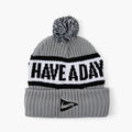 Have A Day Knit Beanie Grey