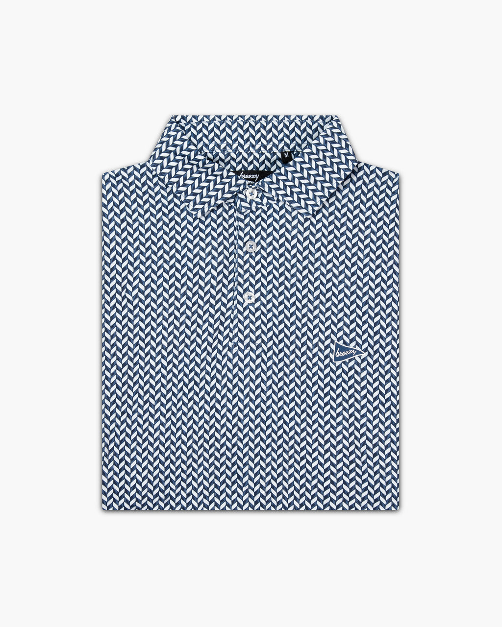 The Diamond Plated Polo Navy