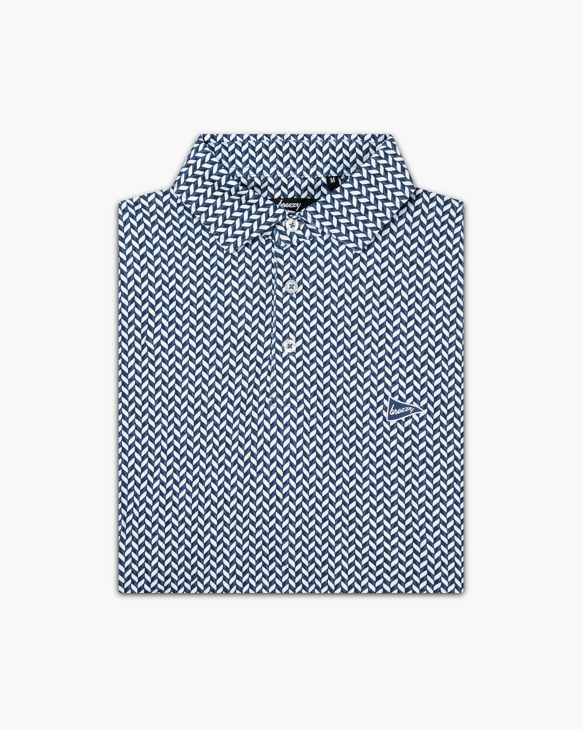 The Diamond Plated Polo Navy