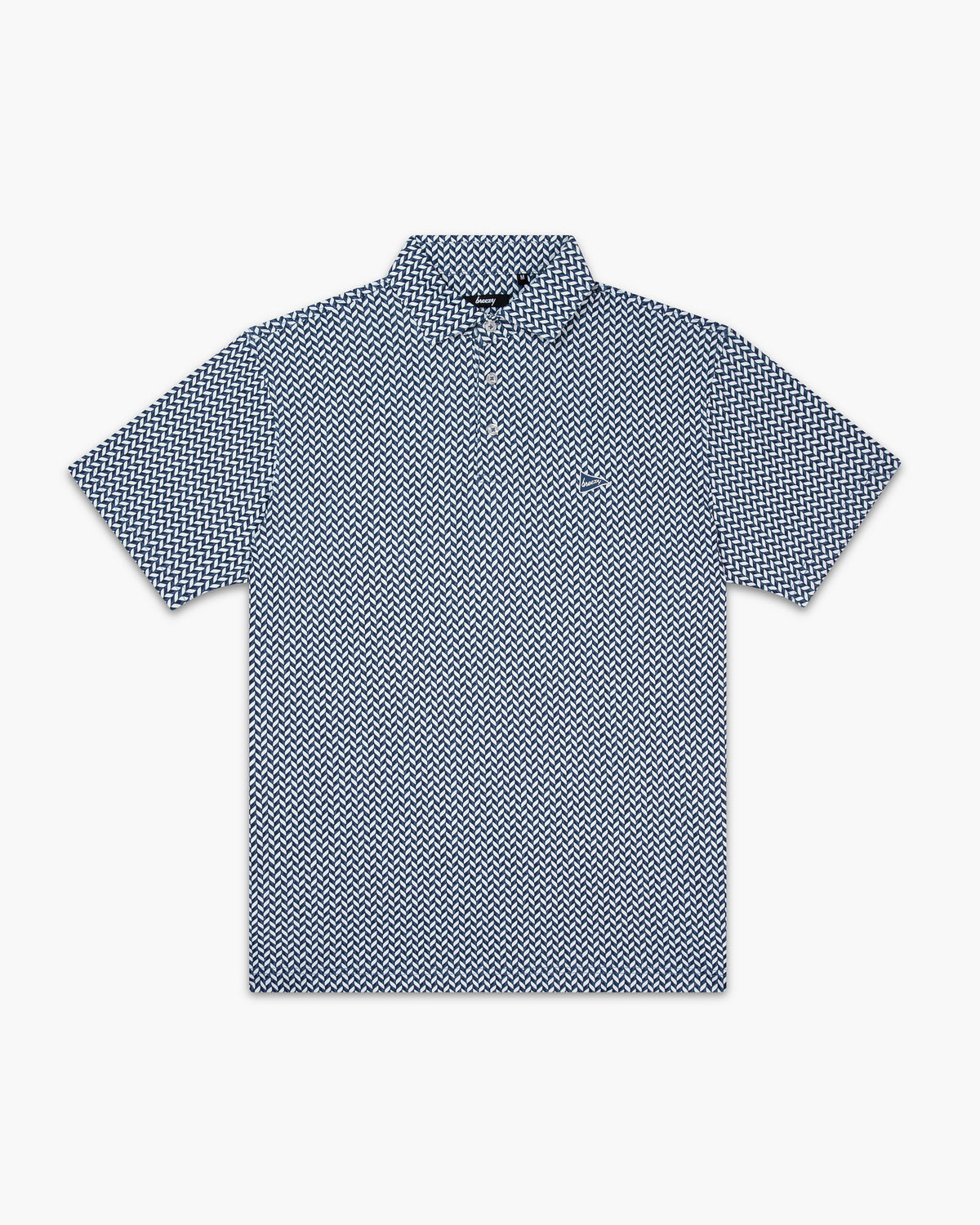 The Diamond Plated Polo Navy