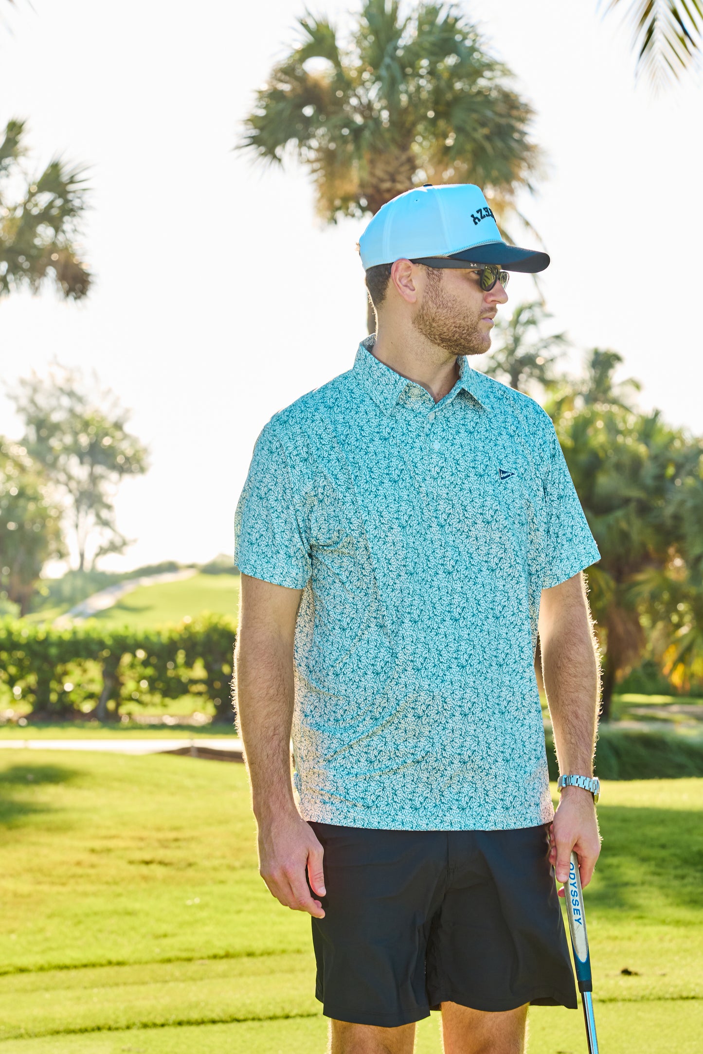 The Raking Leaves Green Polo