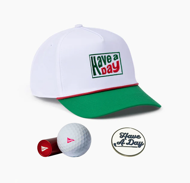 Have a Day Retro Contrast Bill Hat Gift Bundle