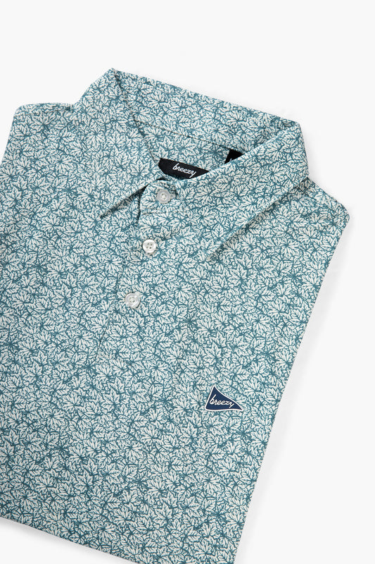 The Raking Leaves Green Polo