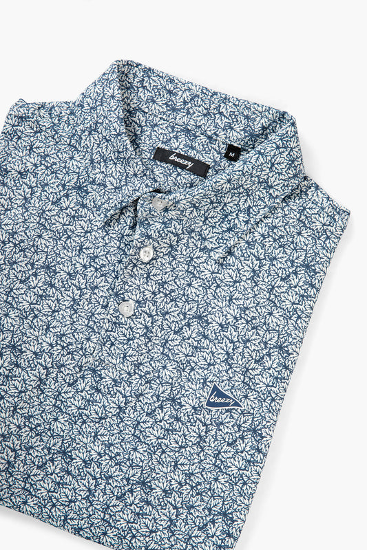 The Raking Leaves Navy Polo
