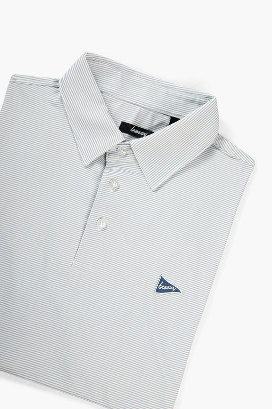 The Striped Polo - Grey & Dark Grey