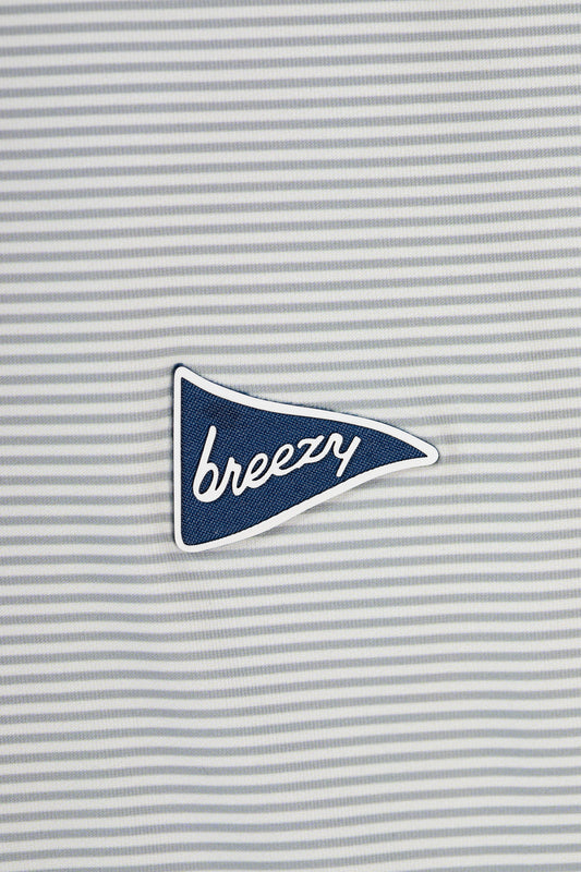The Striped Polo - Grey & Dark Grey