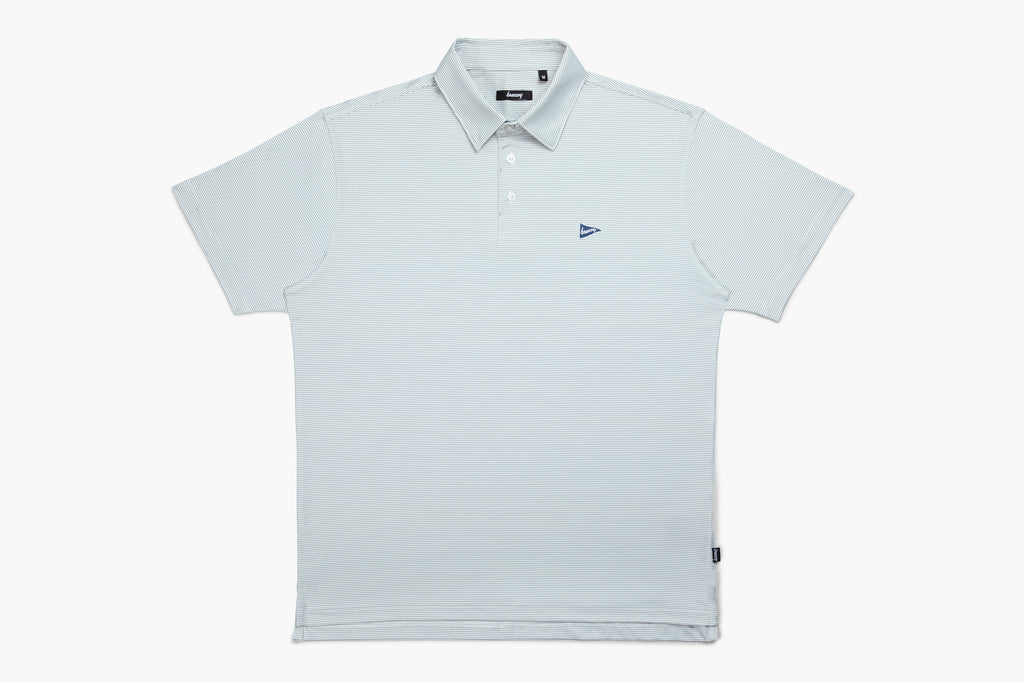 The Striped Polo - Grey & Dark Grey