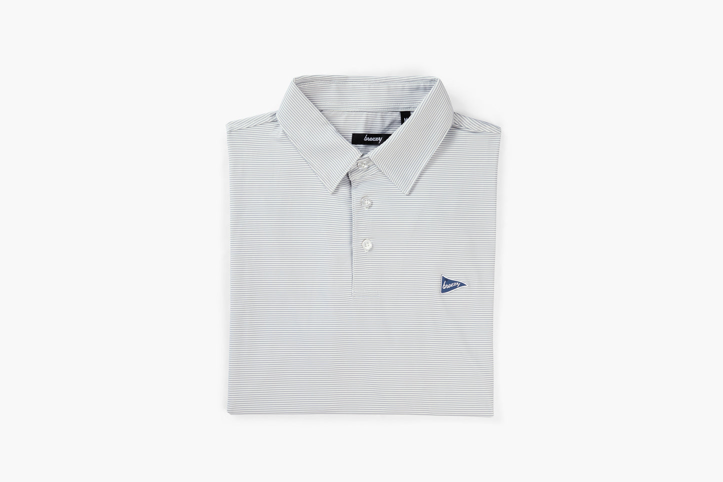 The Striped Polo - Grey & Dark Grey
