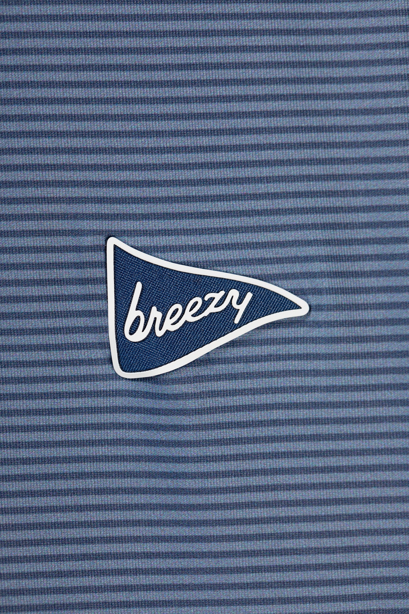 The Striped Polo - Navy & Blue