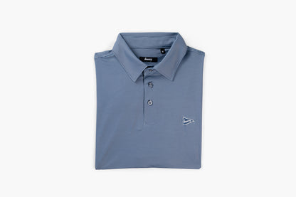 The Striped Polo - Navy & Blue