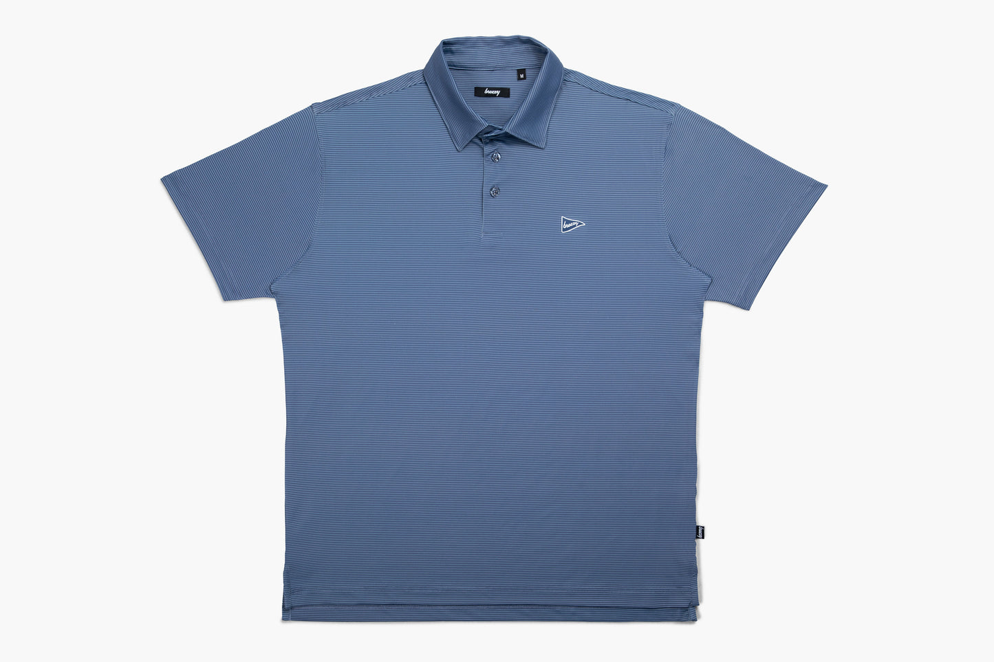 The Striped Polo - Navy & Blue
