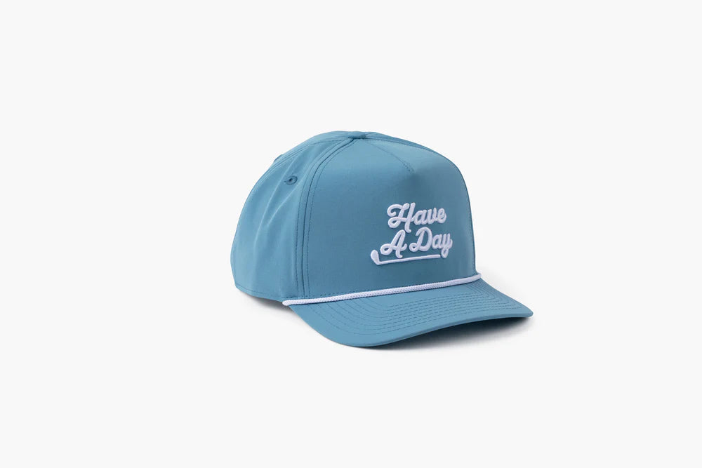 Have A Day Blue Rope Hat